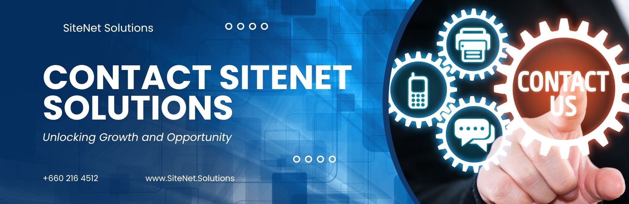 Contact SiteNet Solutions banner image