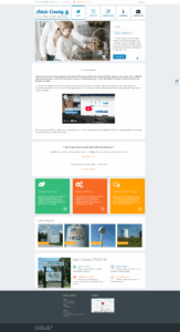 Screenshot of the website made for Adair County Public Water Supply District 1