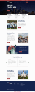 Screenshot of Group Tours USA website