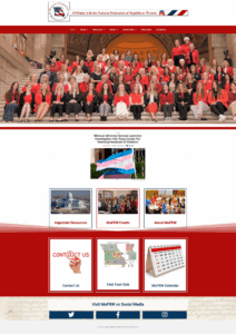 Screenshot of Missouri Federation of Republican Women website