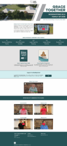 Website Screenshot of Grace Community Bible Church Together campaign